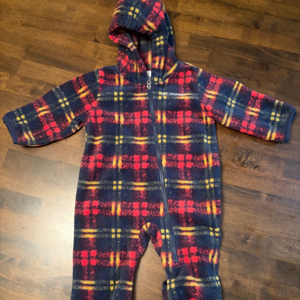Columbia Baby Fleece Snowtop Hooded Bunting Size 3-6 Months